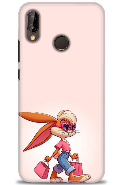 Rulet Aksesuar غطاء متوافق مع هاتف هواوي P20 لايت HD مطبوع - غطاء سيليكون بتص...