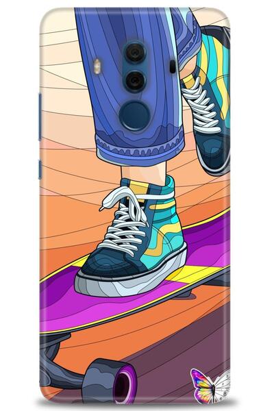 Rulet Aksesuar غطاء متوافق مع هاتف هواوي ميت 10 برو HD مطبوع - غطاء سيليكون م...