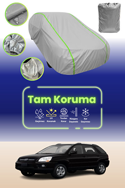 Dokaca Neo غطاء حماية للسيارة باللون الرمادي النيون قماش مجدّل متوافق مع سيار...