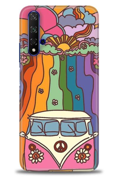 Rulet Aksesuar غطاء متوافق مع هاتف هواوي هونر مطبوع HD مطبوع + واقي شاشة سيرا...