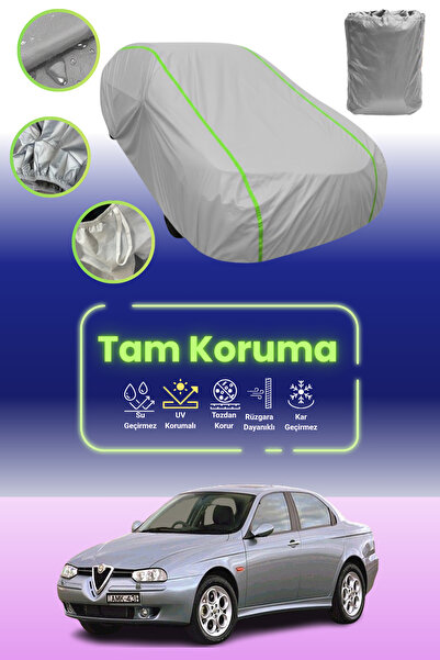 Dokaca Neo غطاء حماية للسيارة باللون الرمادي النيون قماش مجدّل ألفا روميو 156...