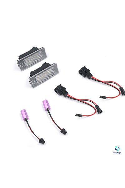 Skoda Set of 2 LED Number Plate Lights for Octavia & Superb