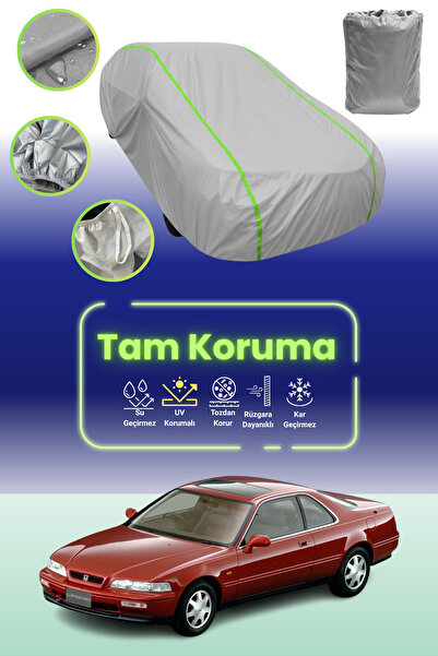 Dokaca Neo غطاء حماية للسيارة باللون الرمادي النيون قماش مجدّل هوندا ليجند كوبيه 1988 - 1991 متوافق مع غطاء حماية السيارة