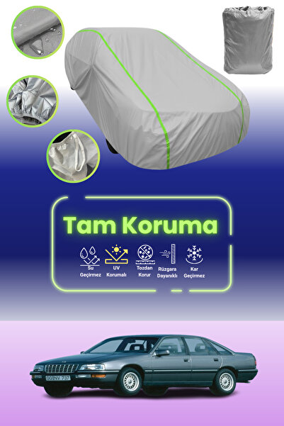 Dokaca Neo غطاء حماية للسيارة باللون الرمادي النيون قماش مجدّل من أوبل سيناتور 1987 - 1993 متوافق مع غطاء حماية السيارة من القماش المشمع