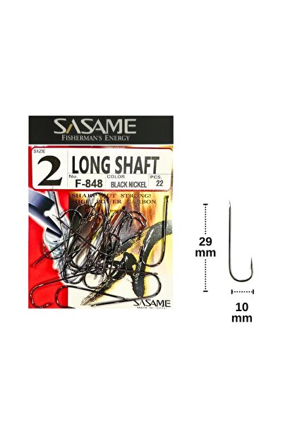 Sasame F-848 No:2 Long Shaft Olta İğnesi 22 Adet
