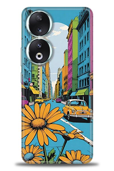 Rulet Aksesuar غطاء متوافق مع هاتف هواوي هونر مطبوع HD - غطاء سيليكون مصمم - 449