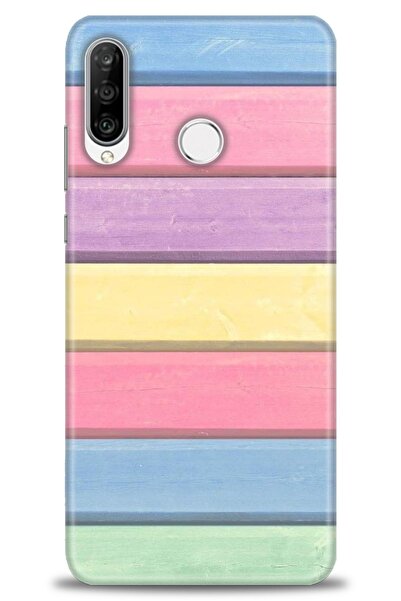 Rulet Aksesuar غطاء متوافق مع هاتف هواوي P30 لايت HD مطبوع - غطاء سيليكون مصم...