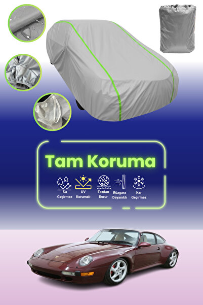 Dokaca Neo غطاء حماية للسيارة باللون الرمادي النيون قماش مجدّل من نوع بورش 91...