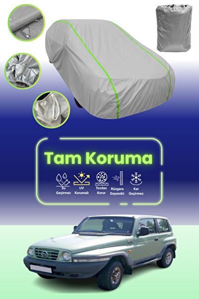 Dokaca Neo غطاء حماية للسيارة من القماش الرمادي اللامع قماش مجدّل سانج يونج ك...