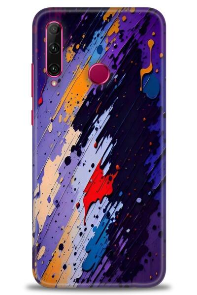 Rulet Aksesuar غطاء متوافق مع هاتف هواوي هونر 20 لايت HD مطبوع - غطاء سيليكون...