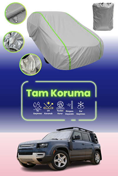 Dokaca Neo غطاء حماية للسيارة باللون الرمادي النيون قماش مجدّل لاند روفر ديفن...