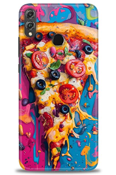 Rulet Aksesuar غطاء متوافق مع هاتف هواوي هونر 8X HD مطبوع - غطاء سيليكون مصمم...