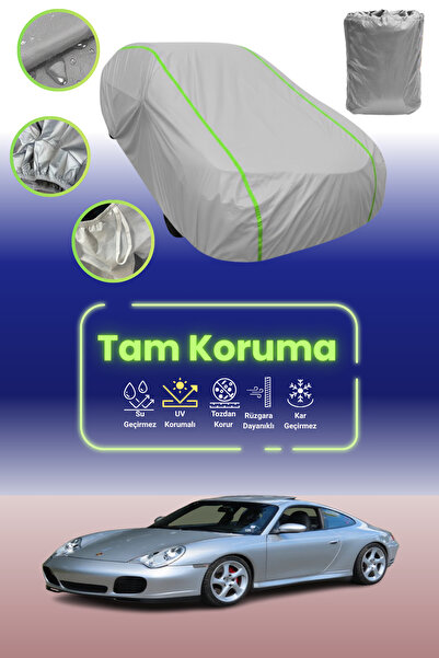 Dokaca Neo غطاء حماية للسيارة باللون الرمادي النيون قماش مجدّل لسيارة بورش 91...