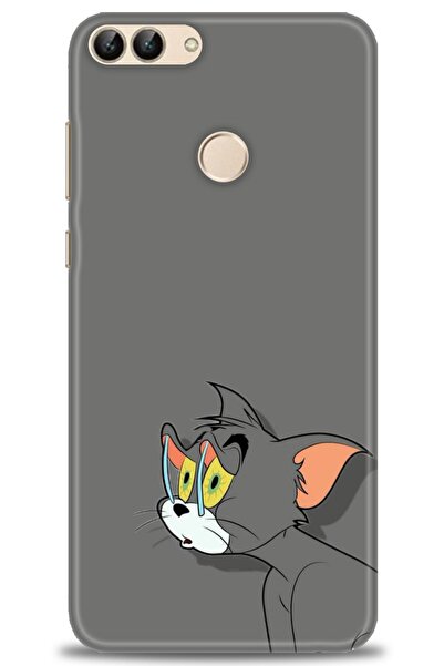 Rulet Aksesuar غطاء متوافق مع هاتف هواوي بي سمارت HD مطبوع + واقي شاشة سيرامي...