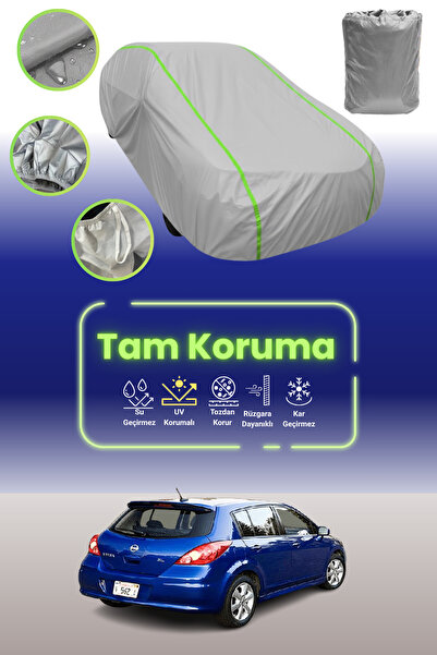 Dokaca Neo غطاء حماية للسيارة من القماش الرمادي اللامع قماش مجدّل نيسان فيرسا...