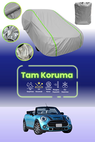 Dokaca Neo غطاء حماية للسيارة من القماش الرمادي اللامع قماش مجدّل ميني كوبر ك...