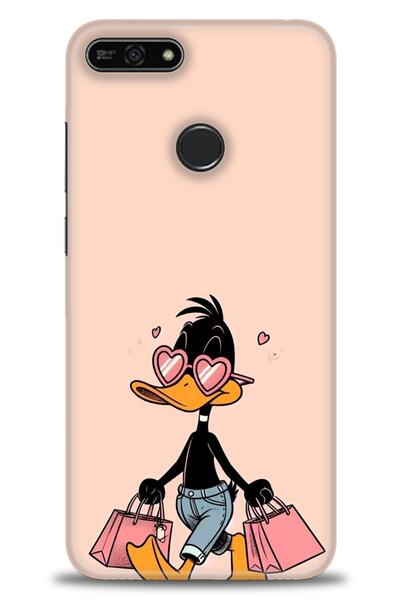 Rulet Aksesuar غطاء متوافق مع هاتف Huawei Honor 7A HD مطبوع - غطاء سيليكون مص...