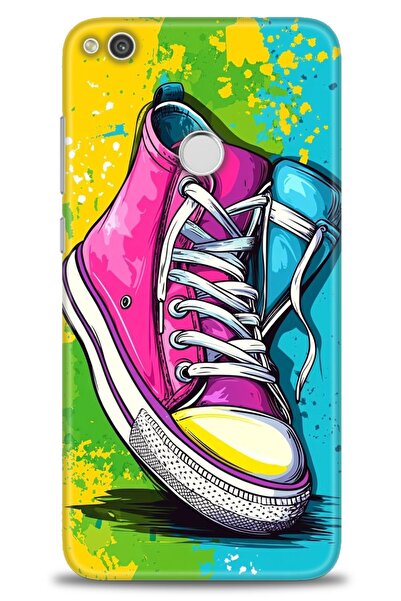 Rulet Aksesuar غطاء متوافق مع هاتف هواوي P9 لايت 2017 HD مطبوع - غطاء سيليكون...