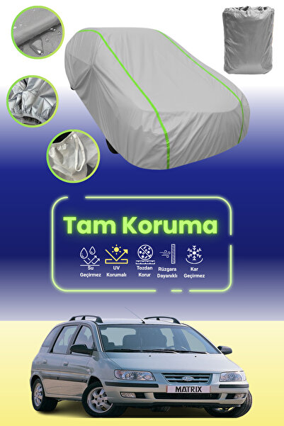 Dokaca Neo غطاء حماية للسيارة باللون الرمادي النيون قماش مجدّل متوافق مع سيارة هيونداي ماتريكس 2001 - 2010