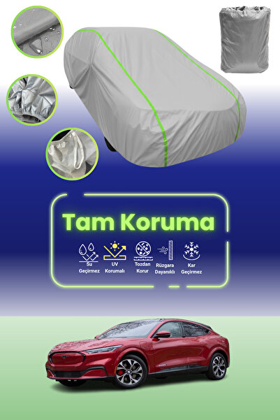 Dokaca Neo غطاء حماية للسيارة باللون الرمادي النيون قماش مجدّل فورد موستانج م...