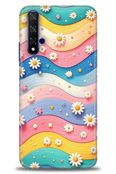 Rulet Aksesuar غطاء متوافق مع هاتف هواوي هونر مطبوع HD - غطاء سيليكون مصمم - 418