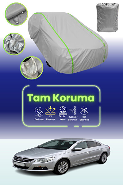 Dokaca Neo غطاء حماية للسيارة باللون الرمادي النيون قماش مجدّل فولكس فاجن باس...