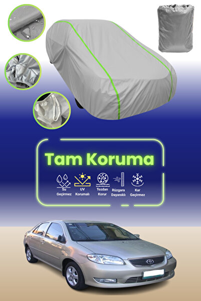 Dokaca Neo غطاء حماية للسيارة من القماش الرمادي النيون قماش مجدّل تويوتا فيوس...