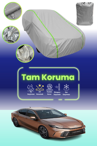 Dokaca Neo غطاء حماية للسيارة من القماش الرمادي النيون قماش مجدّل تويوتا كامر...