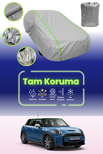 Dokaca Neo غطاء حماية للسيارة باللون الرمادي النيون قماش مجدّل ميني كوبر هاتش...