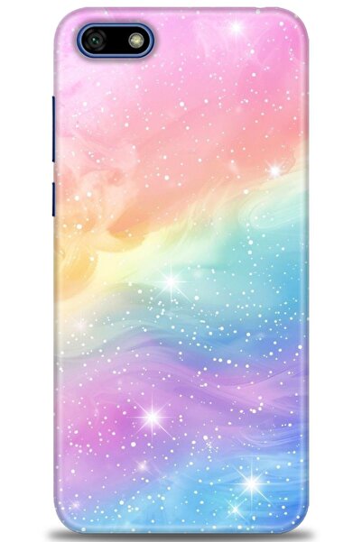 Rulet Aksesuar غطاء متوافق مع هاتف هواوي Y5 2018 HD مطبوع - غطاء سيليكون مصمم...