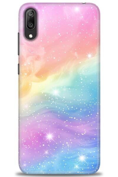 Rulet Aksesuar غطاء متوافق مع هاتف هواوي Y7 برايم 2019 HD مطبوع - غطاء سيليكو...