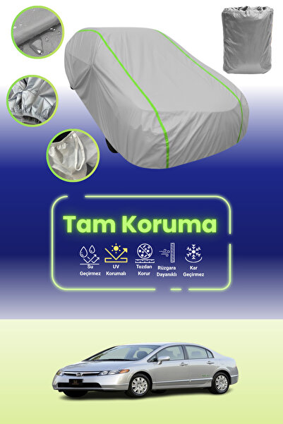 Dokaca Neo غطاء حماية للسيارة باللون الرمادي النيون قماش مجدّل هوندا سيفيك سي...