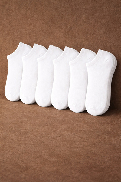 ESESTO ÇORAP 6-Pack of White Short Men's Socks (Transitional)