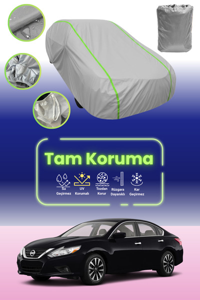 Dokaca Neo غطاء حماية للسيارة من القماش الرمادي اللامع قماش مجدّل نيسان ألتيم...