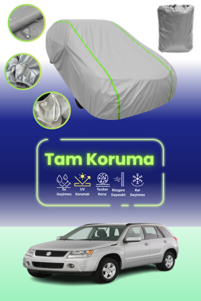 Dokaca Neo غطاء حماية للسيارة باللون الرمادي النيون قماش مجدّل سوزوكي جراند ف...