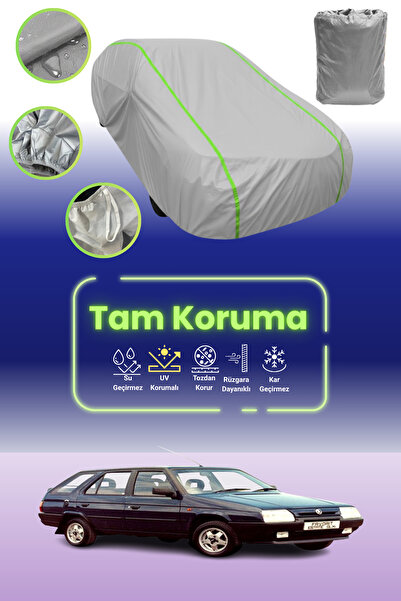 Dokaca Neo غطاء حماية للسيارة باللون الرمادي النيون قماش مجدّل Skoda Favorit ...