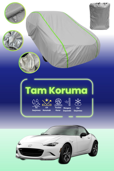 Dokaca Neo غطاء حماية للسيارة من القماش الرمادي النيون قماش مجدّل مازدا MX-5 ...