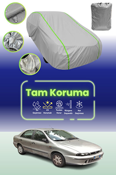 Dokaca Neo غطاء حماية للسيارة من القماش الرمادي النيون قماش مجدّل متوافق مع سيارة فيات ماريا