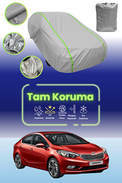 Dokaca Neo غطاء حماية للسيارة من القماش الرمادي اللامع قماش مجدّل كيا سيراتو ...