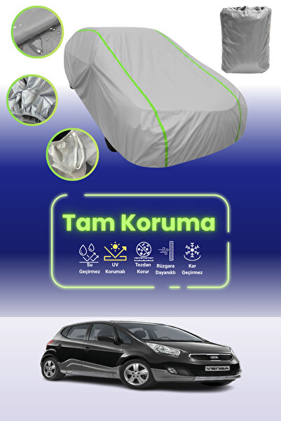 Dokaca Neo غطاء حماية للسيارة باللون الرمادي النيون قماش مجدّل متوافق مع سيار...