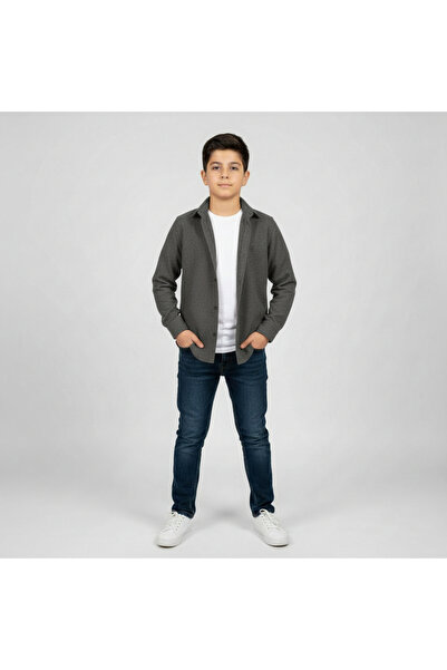 RBL COLLECTİON Erkek Çocuk Oduncu Gömlek Nakışlı