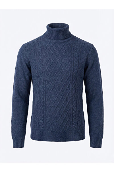 dcn giyim 1985 Men's Hair Braided Wool Full Fisherman Sweater-1412