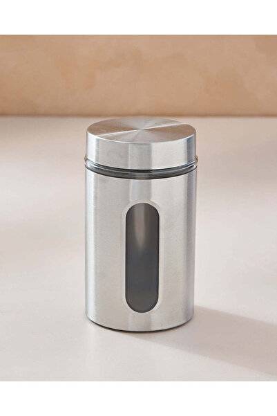 REDTAG Silver Glass Storage Jar (Medium)