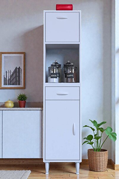 Eliusta Avelin Kapaklı Mini/Midi Fırın Dolabı 35 cm Beyaz Çok Fonksiyonlu 35x...