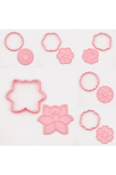 Akgün's ‎ 🌸   Let Flowers Bloom in Your Kitchen _ 6 Pieces of Flower Motif C...