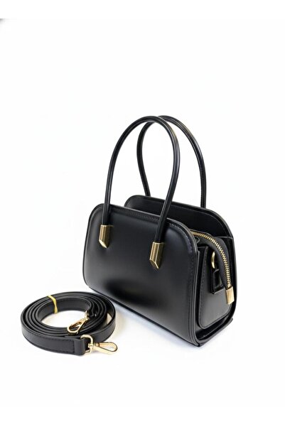 Zealous Πολυτελής τσάντα κομψότητας με χρυσές λεπτομέρειες