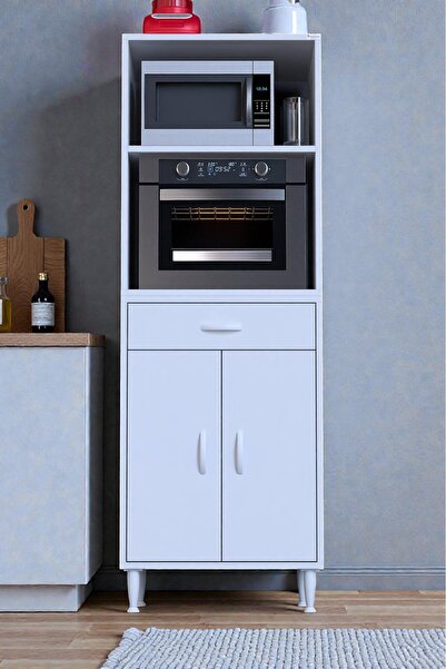 Eliusta Serale 2 Kapaklı 56 cm Derinlikte Dolap Mutfak Fırın Dolabı 60x162,4x...