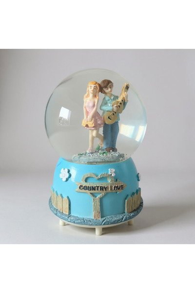Roses BÜYÜK BOY KAR KÜRESİ IŞIKLI VE MÜZİKLİ 13cm COUNTRY LOVE