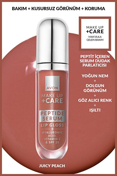 AVON Make Up + Care Peptit İçeren Serum Gloss Dudak Parlatıcısı - Juicy Peach