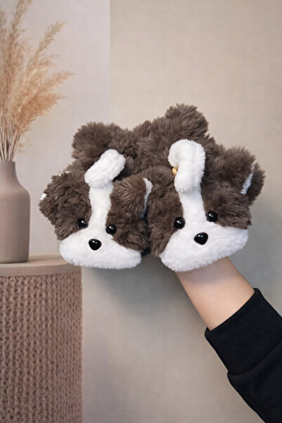 MD Moda Accessories قفازات قطيفة على شكل كلب لطيف - قفازات شتوية ناعمة ودافئة...